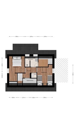 Floorplan - Zeedijk 24-301, 4504 PN Nieuwvliet