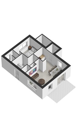 Floorplan - Zeedijk 24-301, 4504 PN Nieuwvliet