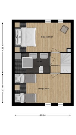 Floorplan - Spaanse Galeien 104, 4525 NV Retranchement