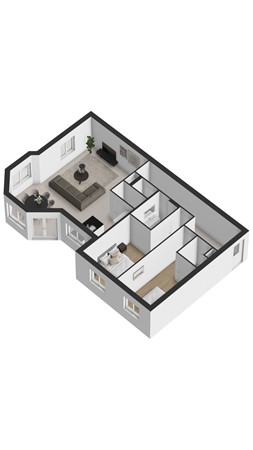 Floorplan - Boulevard de Wielingen 26-102, 4506 JJ Cadzand