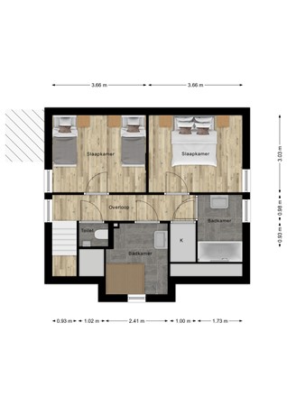 Floorplan - Crakezand 23, 4506 GM Cadzand