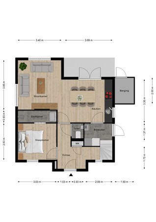 Floorplan - Crakezand 23, 4506 GM Cadzand