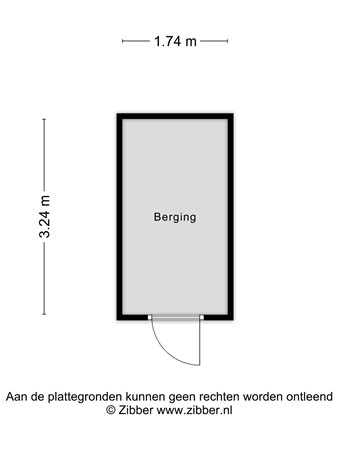 Floorplan - Nieuwesluisweg 1A1504, 4511 RG Breskens