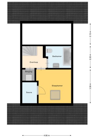 Floorplan - Baanstpoldersedijk 4-412, 4504 PR Nieuwvliet