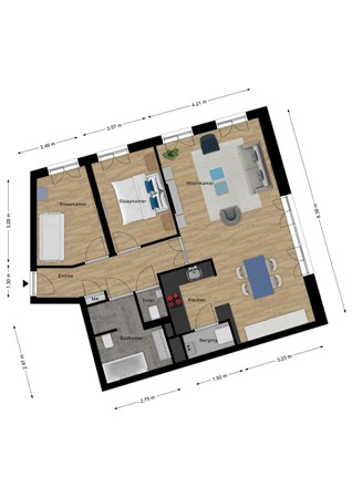 Floorplan - Stijn Albregtsstraat 1-4, 4506 GA Cadzand