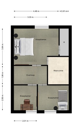 Floorplan - Badhuisweg 25, 4506 BA Cadzand