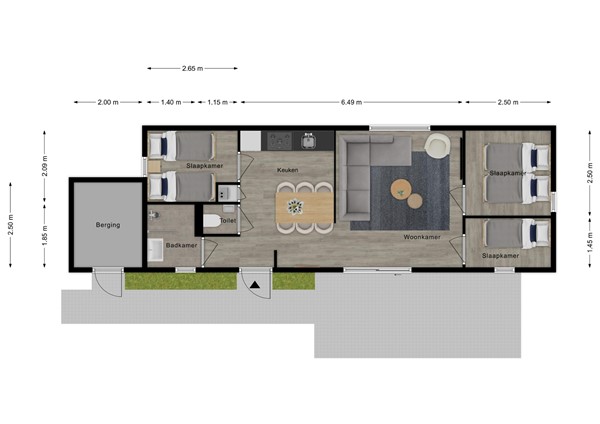Floorplan - Zeedijk 24-650, 4504 PN Nieuwvliet
