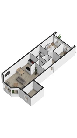 Floorplan - Boulevard de Wielingen 94-008, 4506 JL Cadzand