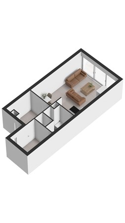 Floorplan - Merelstraat 12, 4506 KW Cadzand