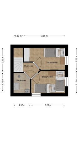 Floorplan - Lamsoor 3B, 4504 RR Nieuwvliet
