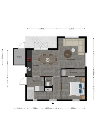 Floorplan - Laan van Cavelot 18, 4506 GB Cadzand