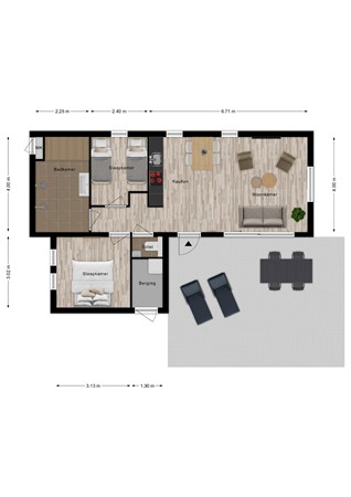 Floorplan - Zeedijk 24-943, 4504 PN Nieuwvliet