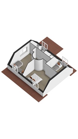 Floorplan - Westlangeweg 1A106, 4513 KM Hoofdplaat