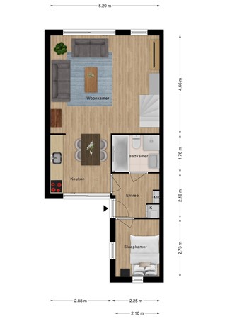 Floorplan - Spaanse Galeien 90, 4525 NT Retranchement
