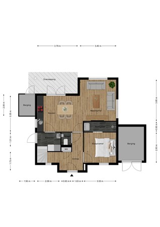 Floorplan - 'T Lage Duyn 36, 4506 GP Cadzand