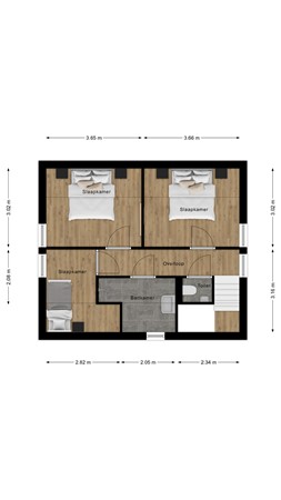 Floorplan - Duinroos 1, 4506 GJ Cadzand