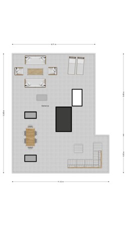 Floorplan - Boulevard de Wielingen 2F402, 4506 JH Cadzand