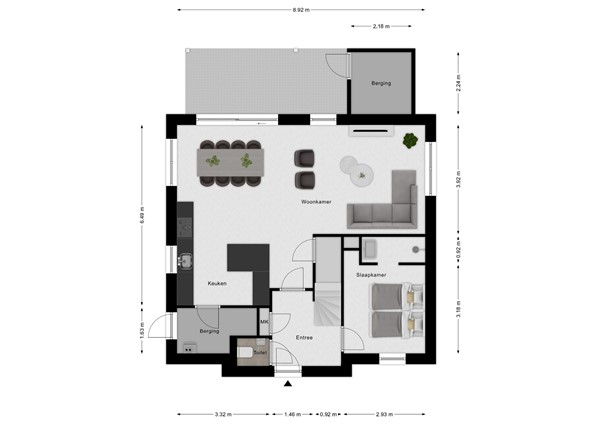 Floorplan - Zeedijk 24-396, 4504 PN Nieuwvliet