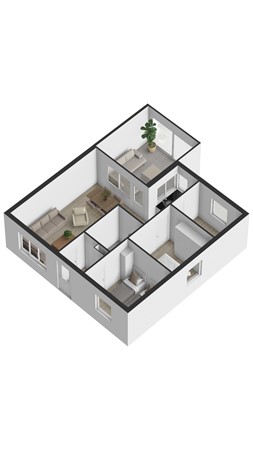 Plattegrond - Zeekraalstraat 15, 4504 PG Nieuwvliet - 3D_BeganeGrond.jpg