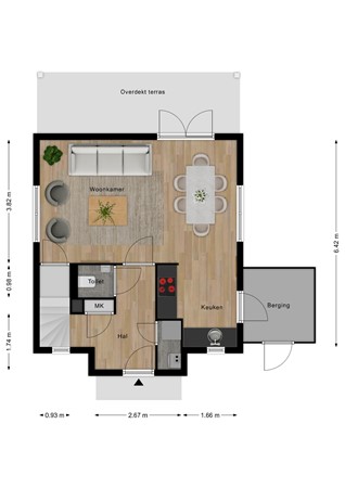 Plattegrond - 'T Lage Duyn 11, 4506 GP Cadzand - BeganeGrond.jpg