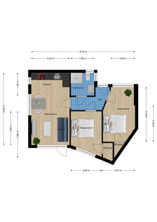Plattegrond - Sterntjeslaan 6A, 4506 JM Cadzand - BeganeGrond.jpg