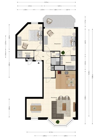 Plattegrond - Boulevard de Wielingen 88-005, 4506 JL Cadzand - 175018621_boulevard_de_wi_begane_grond_first_design_20250721_b39f79.jpg