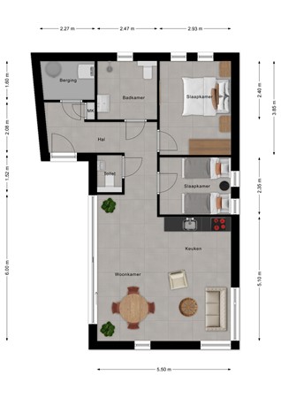 Plattegrond - Langeweg 112-445A, 4511 RN Breskens - 188053687_langeweg_112_44_begane_grond_first_design_20260727_4f6b7b.jpg