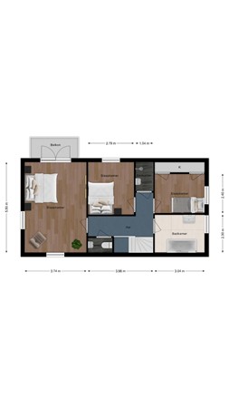 Plattegrond - Noordzeestraat 5, 4506 KM Cadzand - 187981390_noordzeestraat_1e_verdieping_first_design_20260727_a551d2.jpg