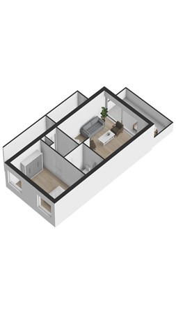 Plattegrond - Schorrebloem 36, 4504 RK Nieuwvliet - 3D_1eVerdieping.jpg
