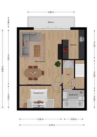 Plattegrond - Vuurdoornstraat 23, 4506 KC Cadzand - 189373921_vuurdoornstraat_1e_verdieping_first_design_20260911_58a50a.jpg