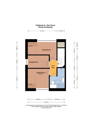 Floorplan - Hofstraat 41, 1779 CA Den Oever