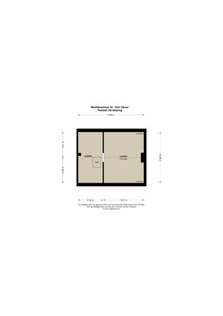 Floorplan - Waddenstraat 32, 1779 XB Den Oever