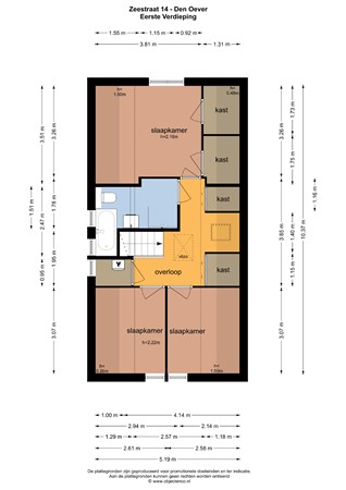 Floorplan - Zeestraat 14, 1779 AK Den Oever