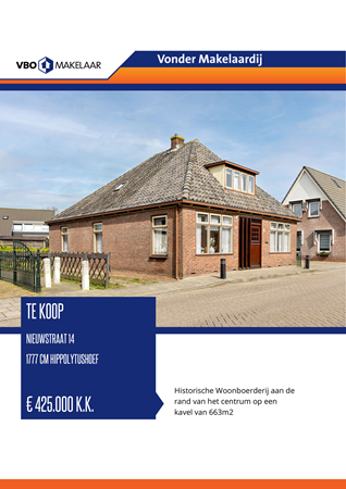 Brochure preview - Nieuwstraat 14, 1777 CM HIPPOLYTUSHOEF (1)