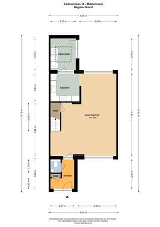 Floorplan - Esdoornlaan 14, 1775 EN Middenmeer