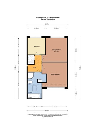 Floorplan - Esdoornlaan 14, 1775 EN Middenmeer