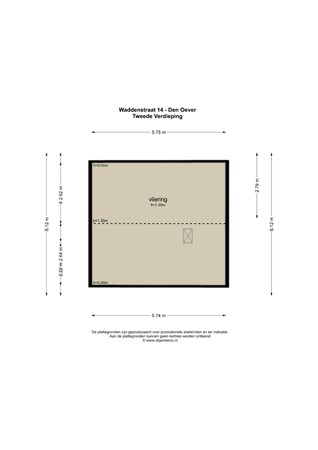 Floorplan - Waddenstraat 14, 1779 XB Den Oever