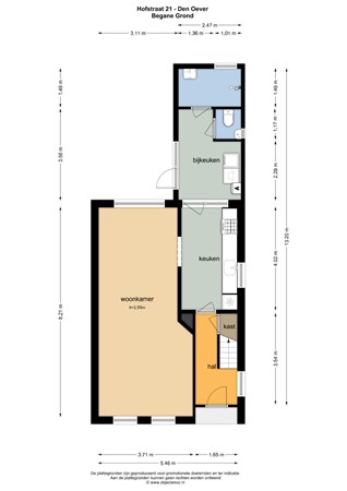 Floorplan - Hofstraat 21, 1779 CA Den Oever