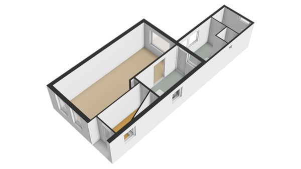 Floorplan - Hofstraat 21, 1779 CA Den Oever