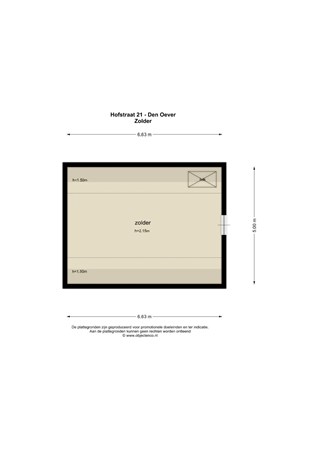 Floorplan - Hofstraat 21, 1779 CA Den Oever