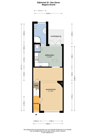 Floorplan - Dijkstraat 32, 1779 CK Den Oever