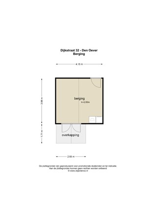 Floorplan - Dijkstraat 32, 1779 CK Den Oever