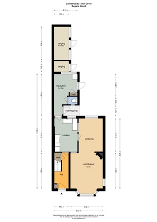 Floorplan - Zwinstraat 62, 1779 BH Den Oever