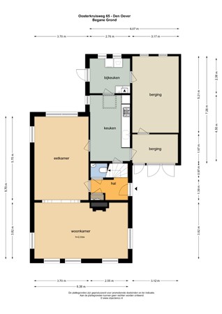 Floorplan - Oosterkruisweg 65, 1779 XN Den Oever