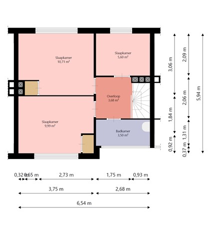 Floorplan - Waddenstraat 31, 1779 XA Den Oever