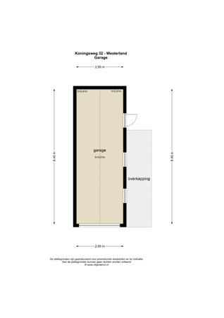 Floorplan - Koningsweg 32, 1778 JN Westerland