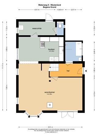 Floorplan - Waterweg 9, 1778 KG Westerland