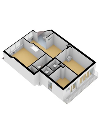 Floorplan - Dierenselaan 157, 2573 KE Den Haag