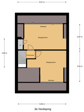 Floorplan - Van Montfoortlaan 42, 2241 JK Wassenaar