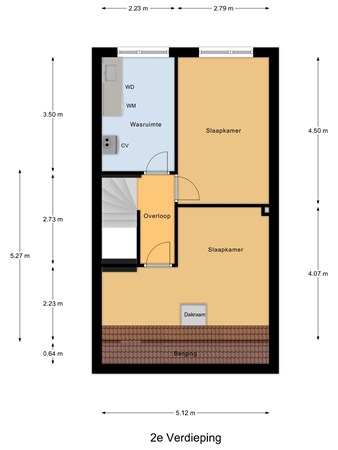 Floorplan - Nadine Gordimerlaan 19, 2553 ZA The Hague